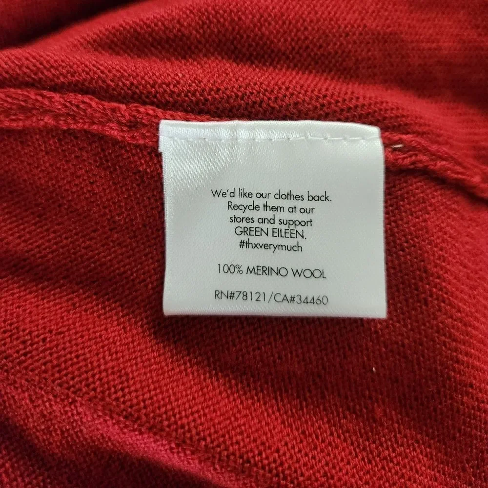 Eileen Fisher Merino Wool Ballet Neck Sweater‎ Dress Size Medium